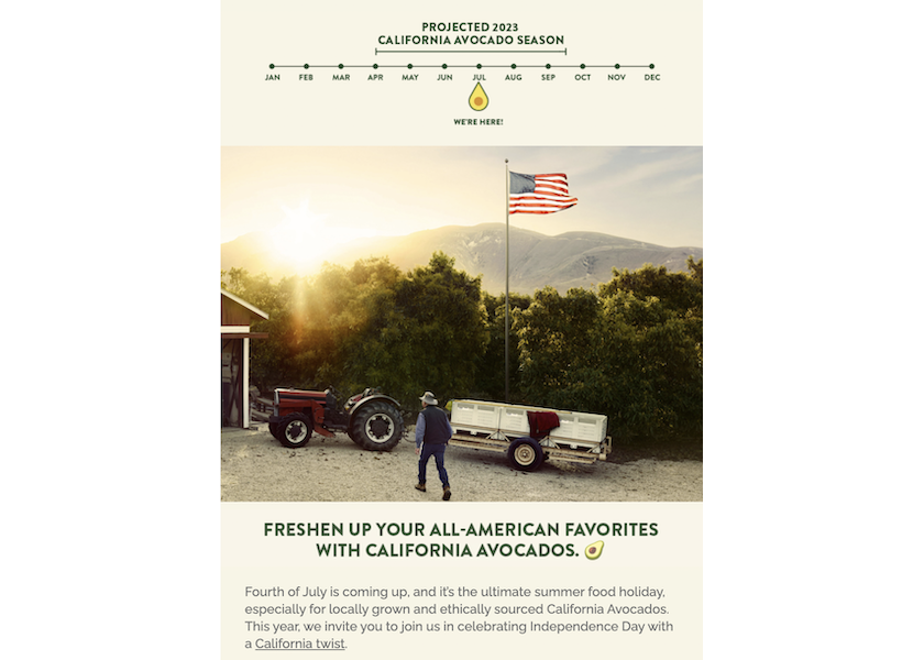 California avocados continue with customized promotions through Labor